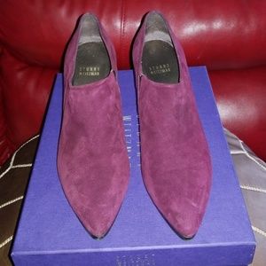 Stuart Weitzman Bordeaux High Heeled Booties